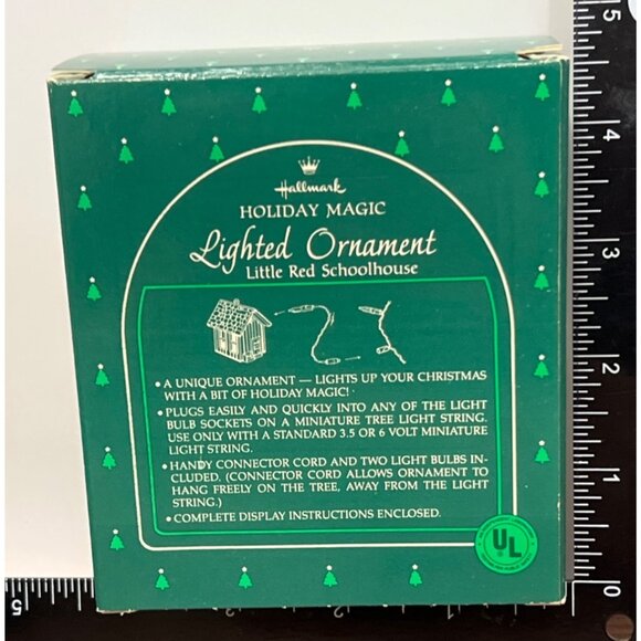 1985 YEAR HALLMARK KEEPSAKE ORNAMENT QLX711-2 LITTLE RED SCHOOLHOUSE TEACHER - Picture 6 of 7